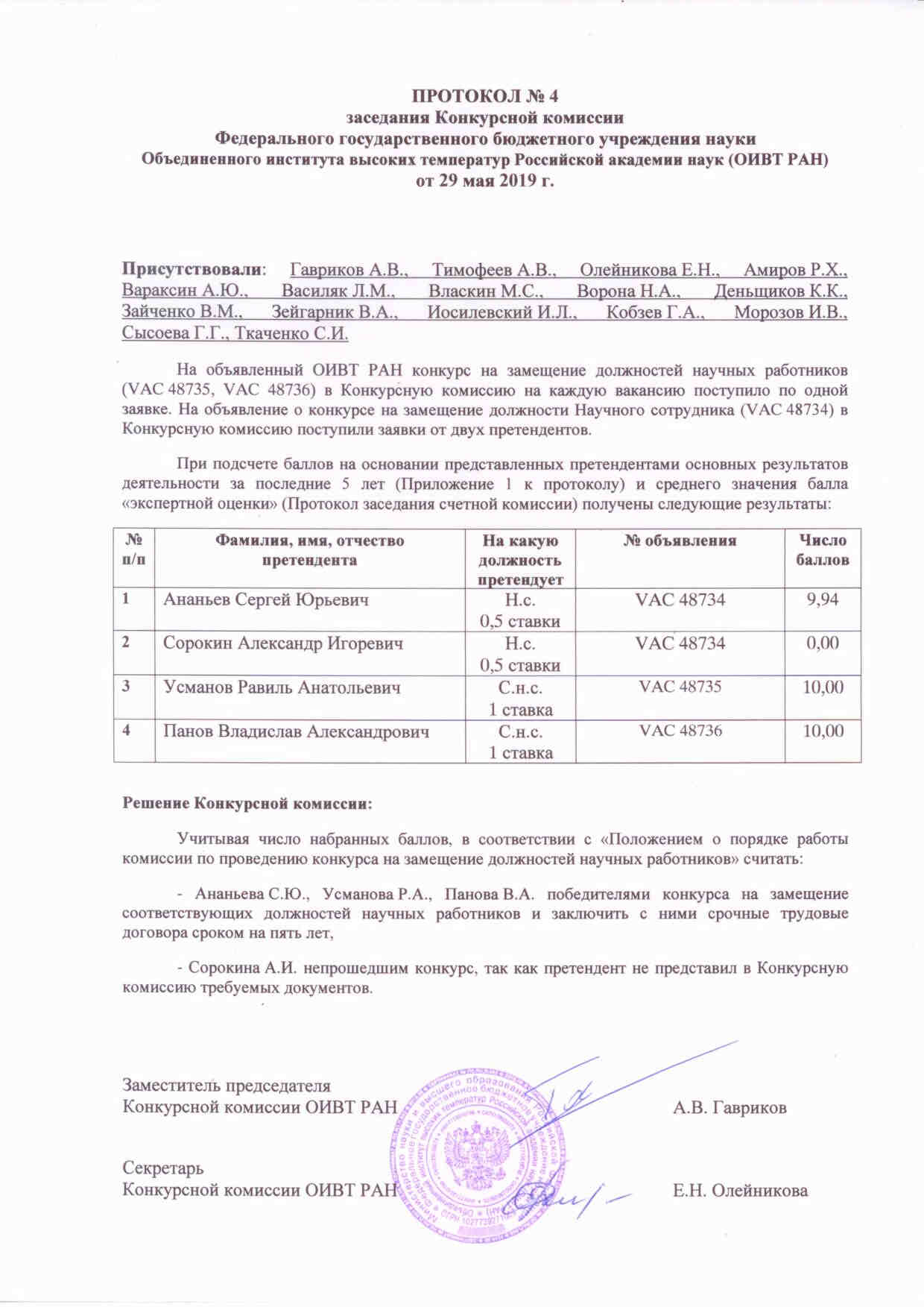 Конкурсной число комиссии членов